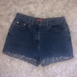 Vintage denim cutoff shorts